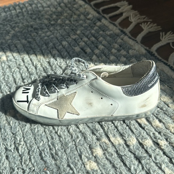 Golden Goose Super-Star Love print sneakers - size 39 ( 8 1/2 women’s) - Picture 11 of 12